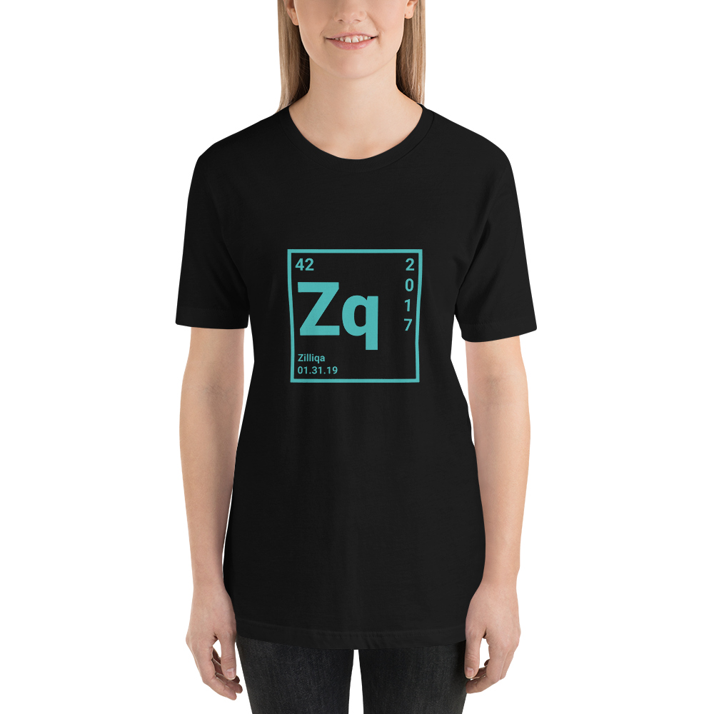 Zilliqa Periodic Table Woman T-shirt TCP1607 Black / S Official Crypto  Merch