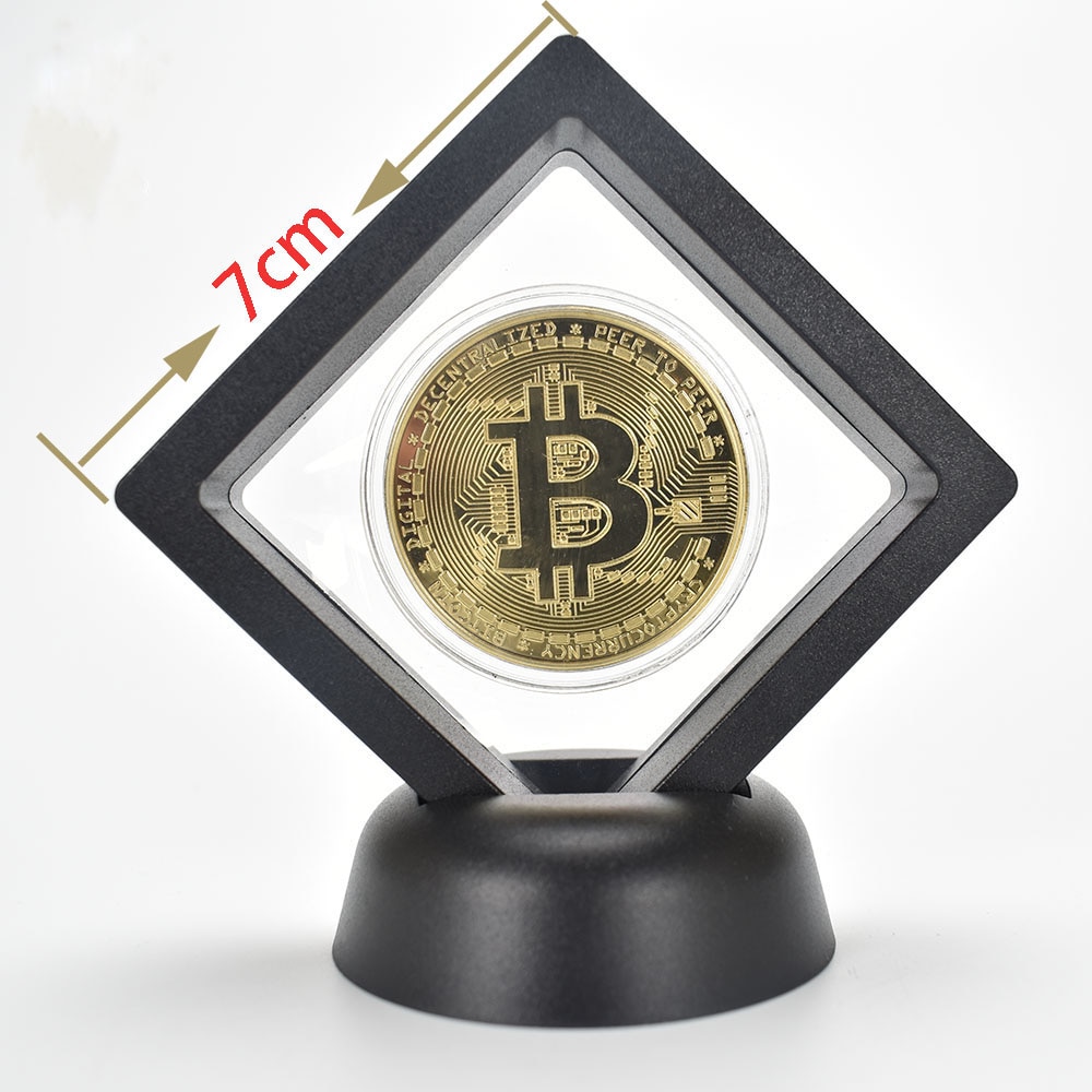 Crypto Merch - Hot Cryptocurrency Bitcoin Coin Showing Stand