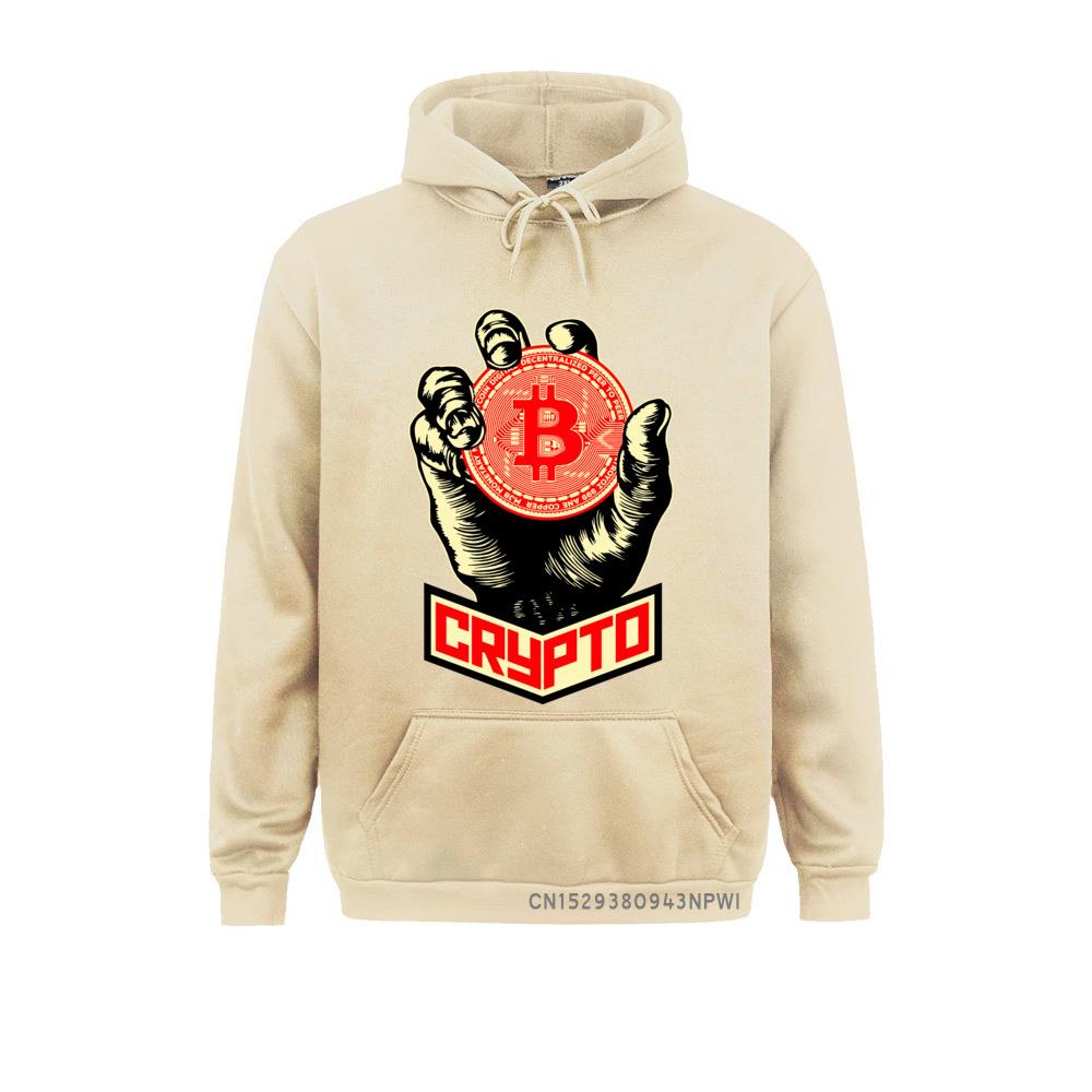 Bitcoin Merch - Bitcoin Crypto Cryptocurrency Printed Hoodie
