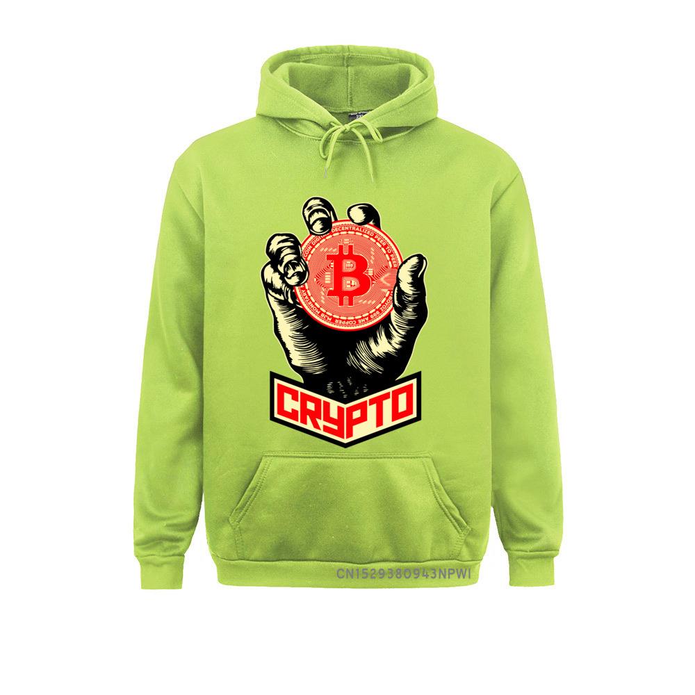 Bitcoin Merch - Bitcoin Crypto Cryptocurrency Printed Hoodie