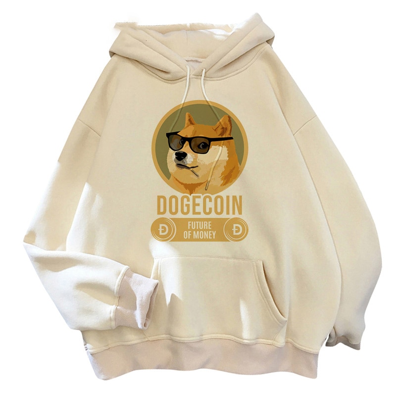 Dogecoin Merch - Dogecoin Future Of Money Graphic Hoodie