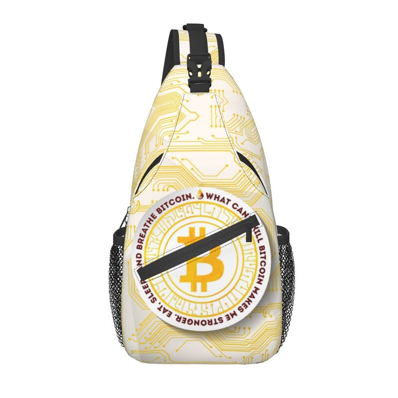 Bitcoin Crossbody Sling Backpack for Men